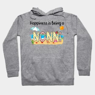 Happiness Is Being A Nonni Summer Beach Happy Mother's Hoodie